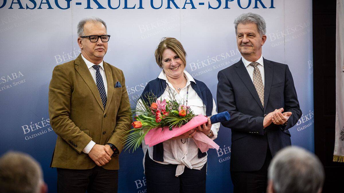 Átvette a Békéscsaba Sportjáért elismerést Kalmár Zsuzsanna